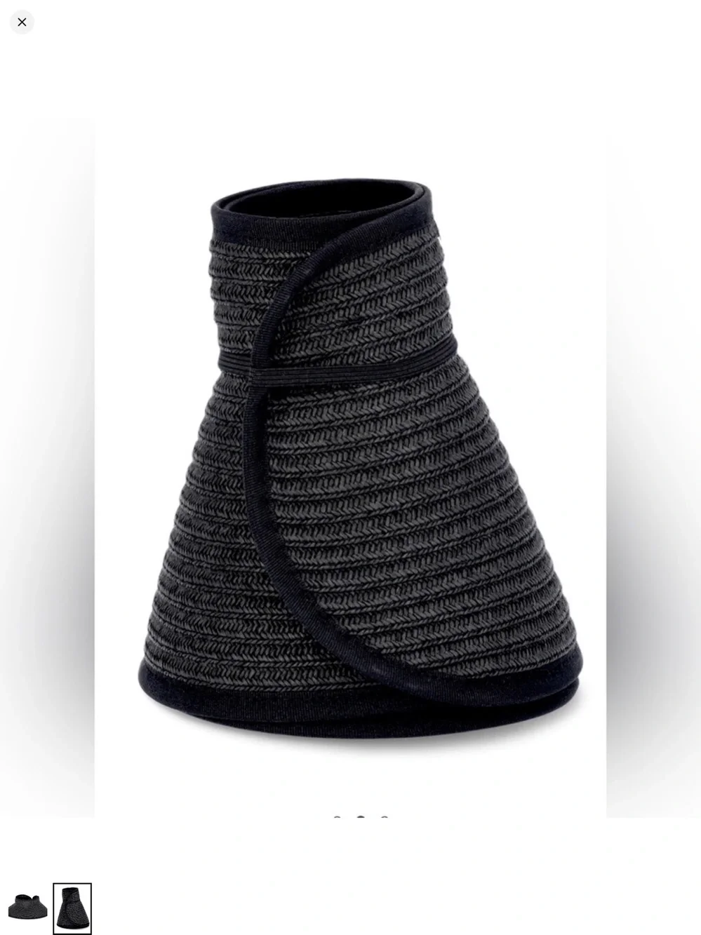 Pack of 3 Women's Wide Brim Packable straw Visors Tan, black Stripe & Black NWT